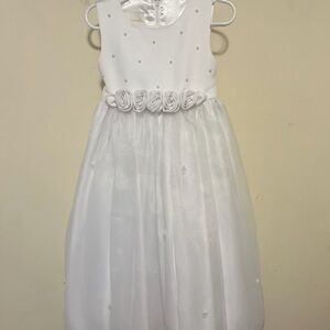 Cinderella White Floral Kids Dress (I have 2 available)